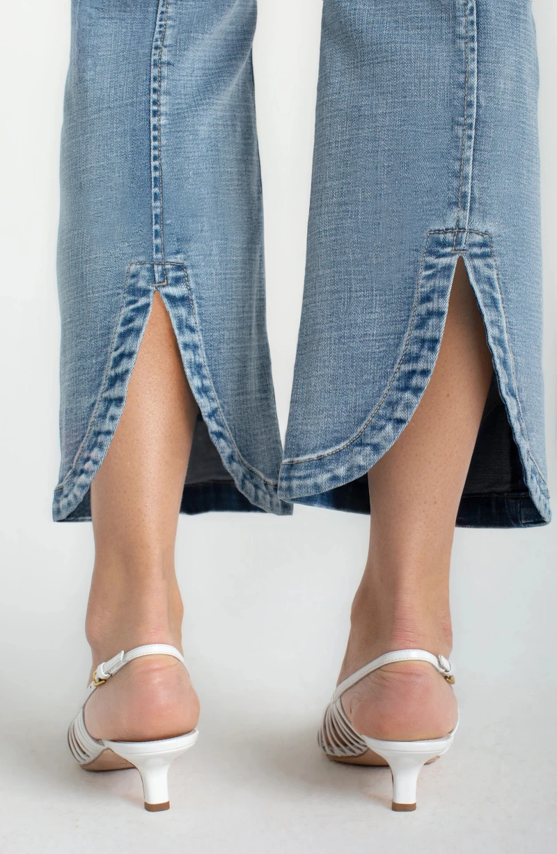Image of THE GIA GLIDER® CROP FLARE W/ TULIP BACK