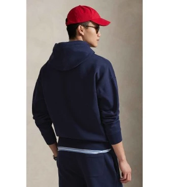 Sudadera Polo Sport de felpa con capucha marino