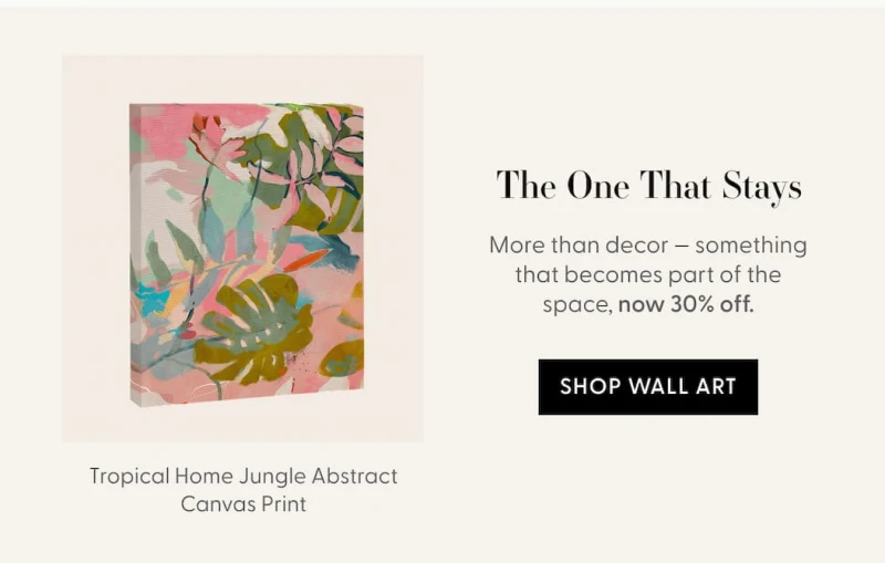 tropical home jungle abstract Canvas Print