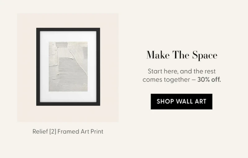 Relief [2]: an abstract, textured piece in white by Alyssa Hamilton Art Framed Art Print