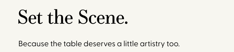 Set the Scene.