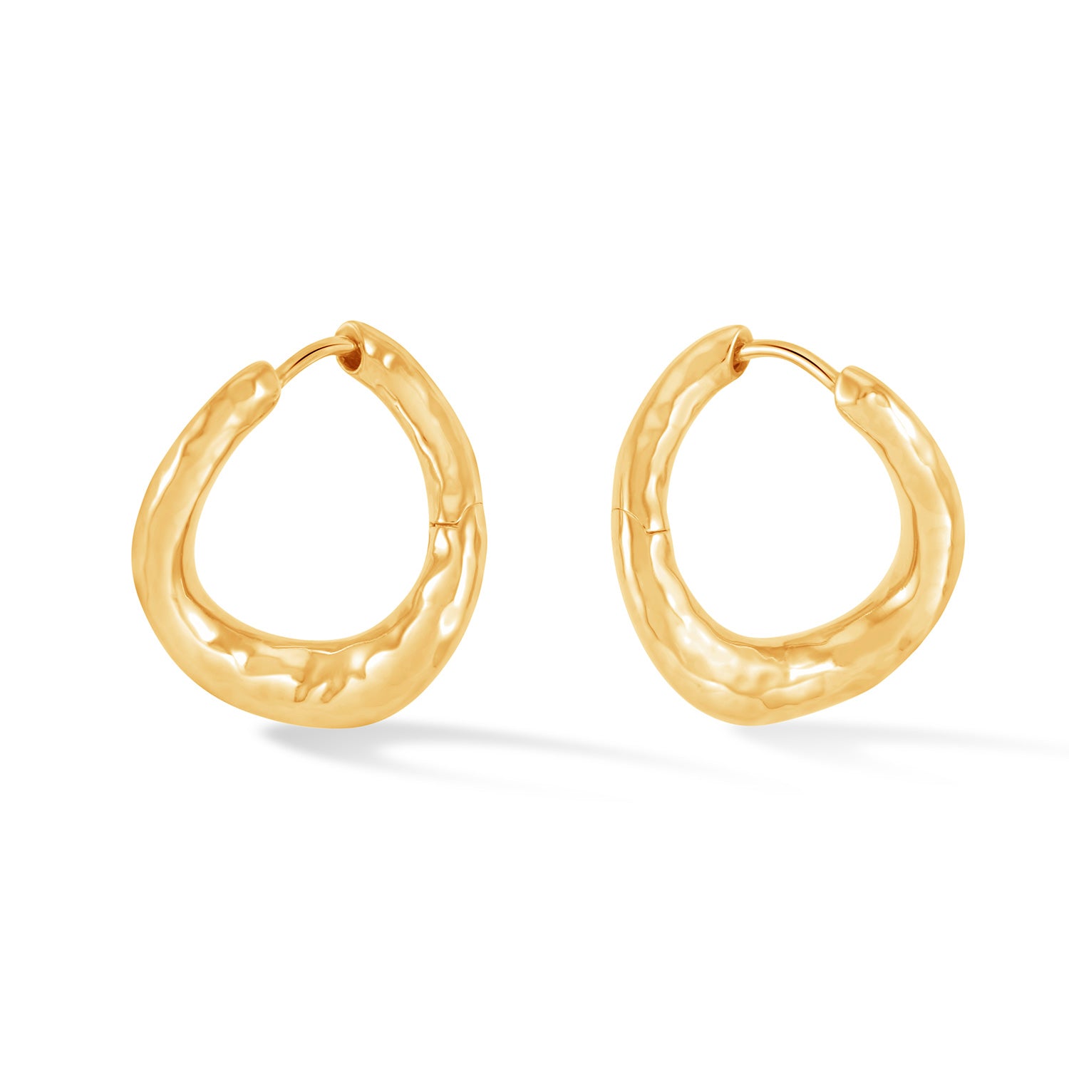 Image of Entwined Twist Huggie Hoops