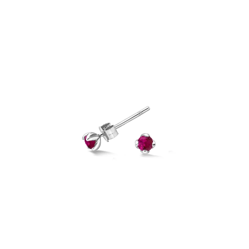 Image of 3mm Ruby Orissa Studs