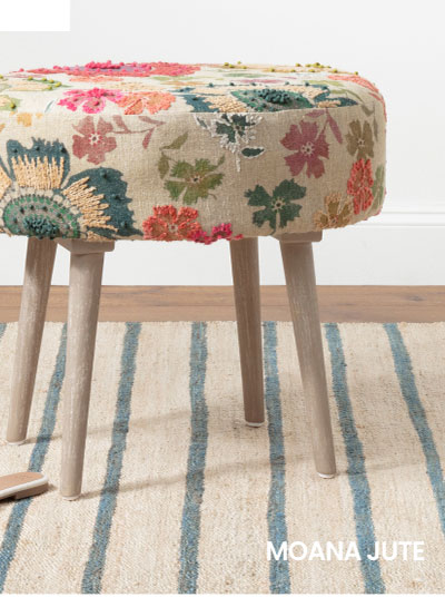 Shop Moana Stripe Handwoven Jute Rug