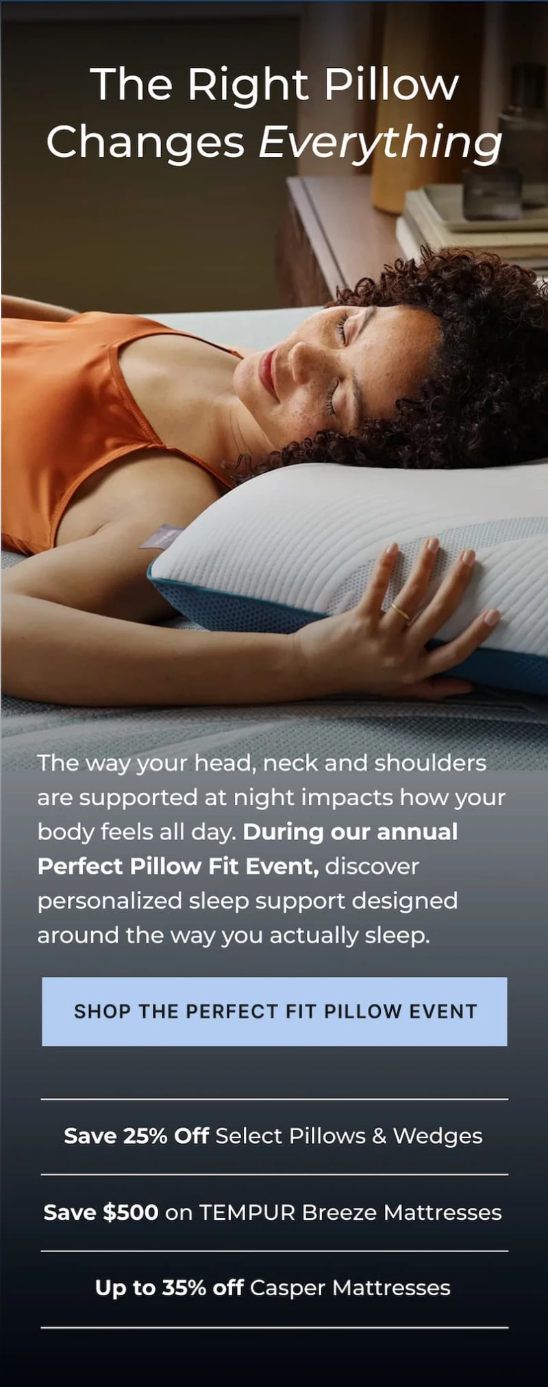 shop the perfect pillow event shop the perfect pillow event