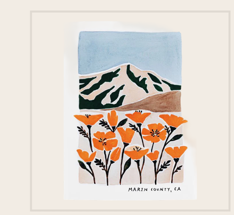 Marin County Print Poster
