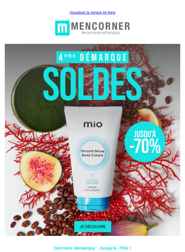mencorner.com newsletter: Jusqu'à -70% sur vos essentiels masculins 🩵