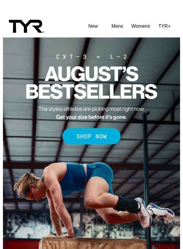 tyr.com newsletter: August’s Most-Wanted Shoes