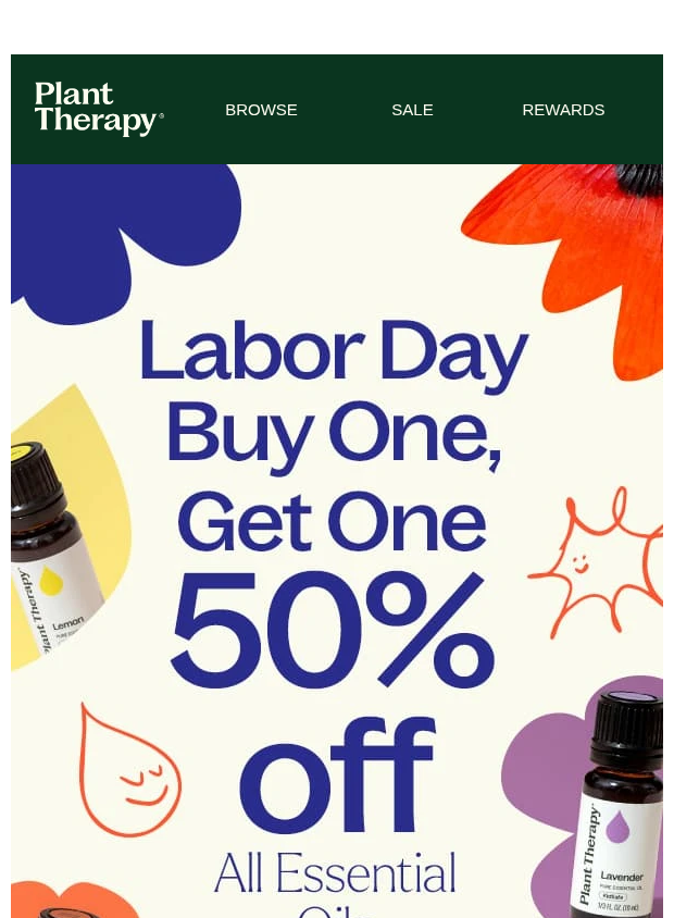 Preview of Celebrate Labor Day Sales! 🎉 by planttherapy.com