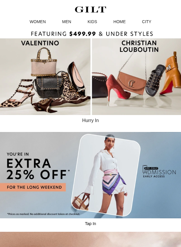 Preview of Valentino & Christian Louboutin w/ $499.99 & Under Styles by gilt.com