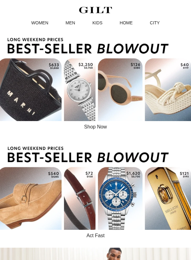 Preview of Best Sellers are going FAST… by gilt.com