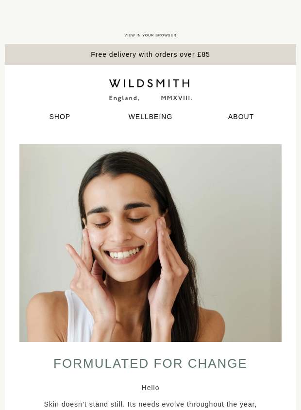 Preview of Skincare Formulated For Change by wildsmithskin.com
