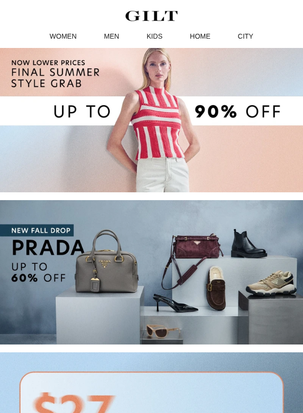 Preview of Up to 90% Off Final Summer Style Grab - Now Lower Prices by gilt.com