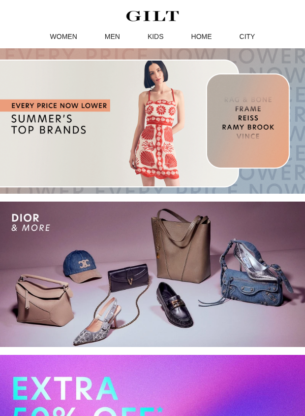 Preview of Summers Top Brands - Every Price Now Lower by gilt.com