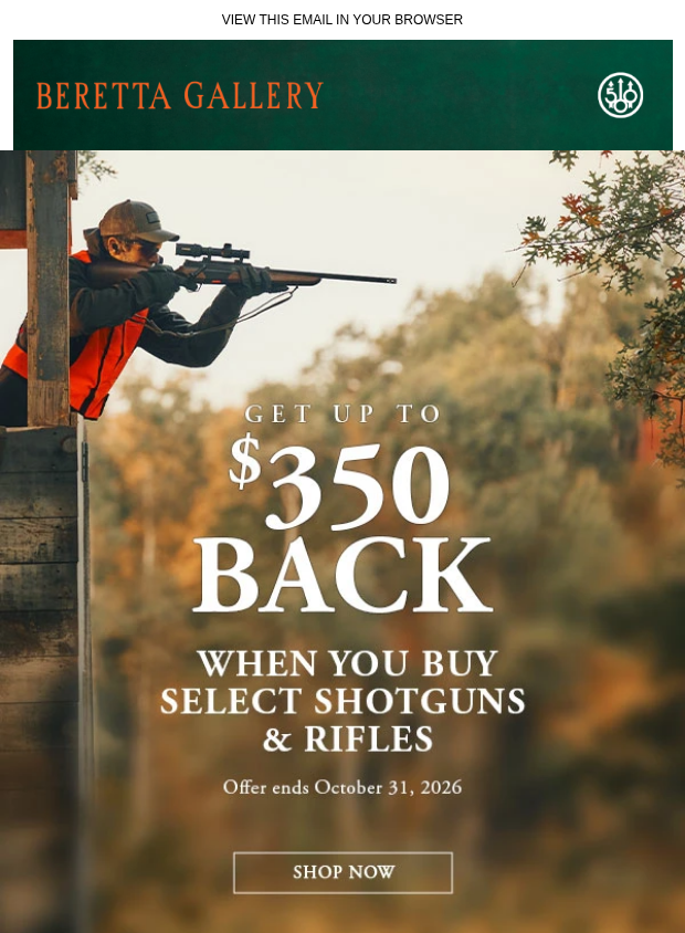 Preview of New Rebate Offer: Up to $350 Back by beretta.com