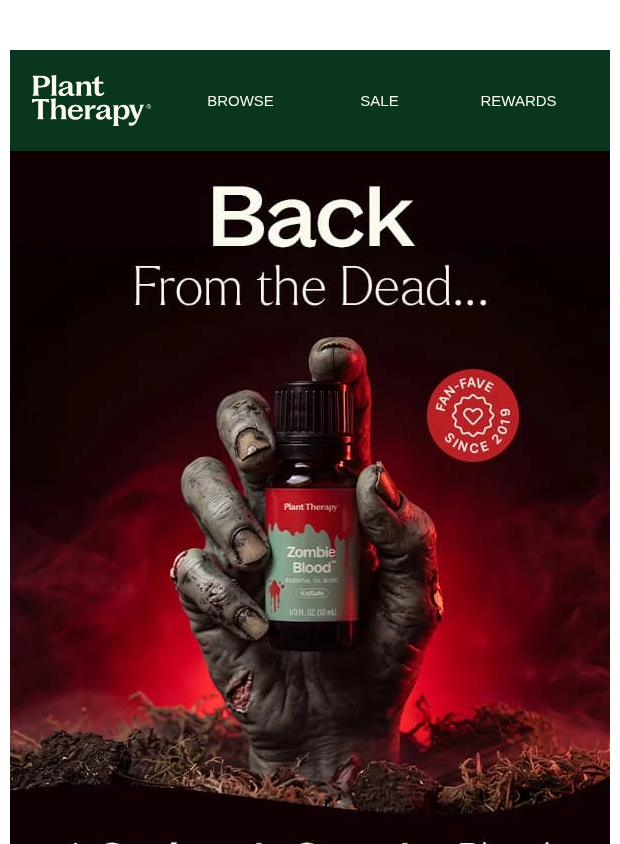 Preview of It's Back - Zombie Blood 🧟 by planttherapy.com