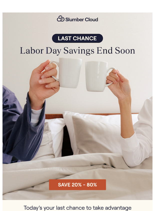 Preview of Last Chance ⏰: Save 20% - 80% by slumbercloud.com