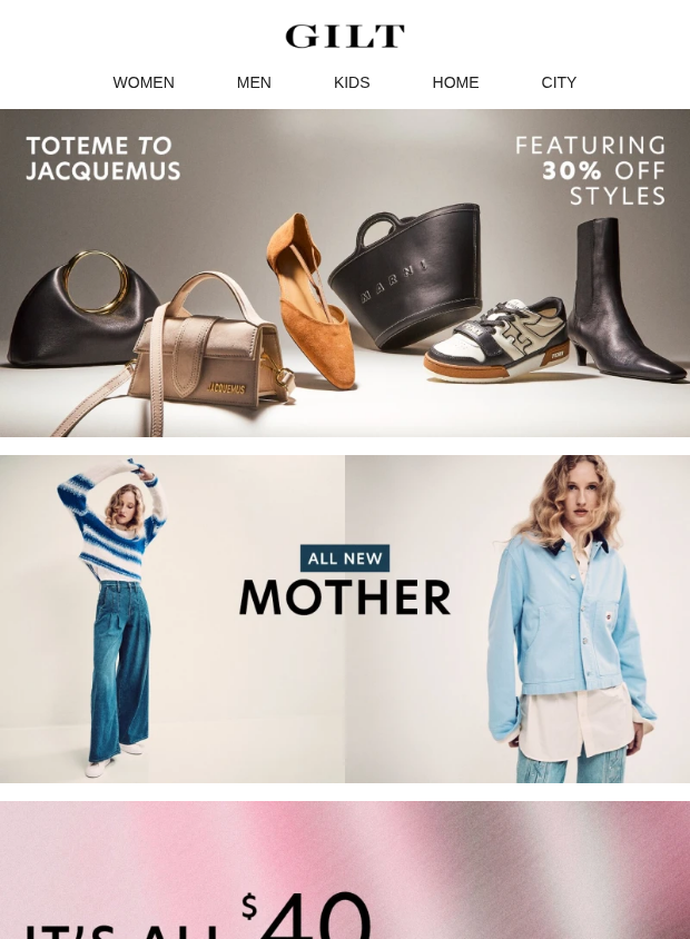 Preview of TOTEME to Jacquemus Featuring 30% Off Styles by gilt.com