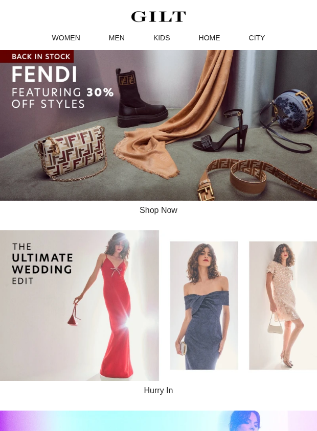 Preview of FENDI w/ 30% Off Styles | Ultimate Wedding Edit by gilt.com
