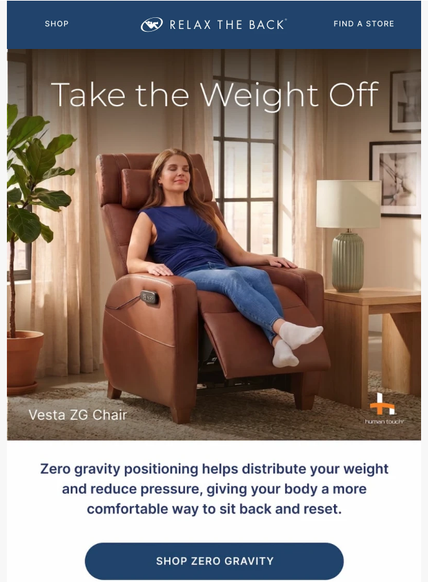 Preview of More ways to save on zero gravity by relaxtheback.com