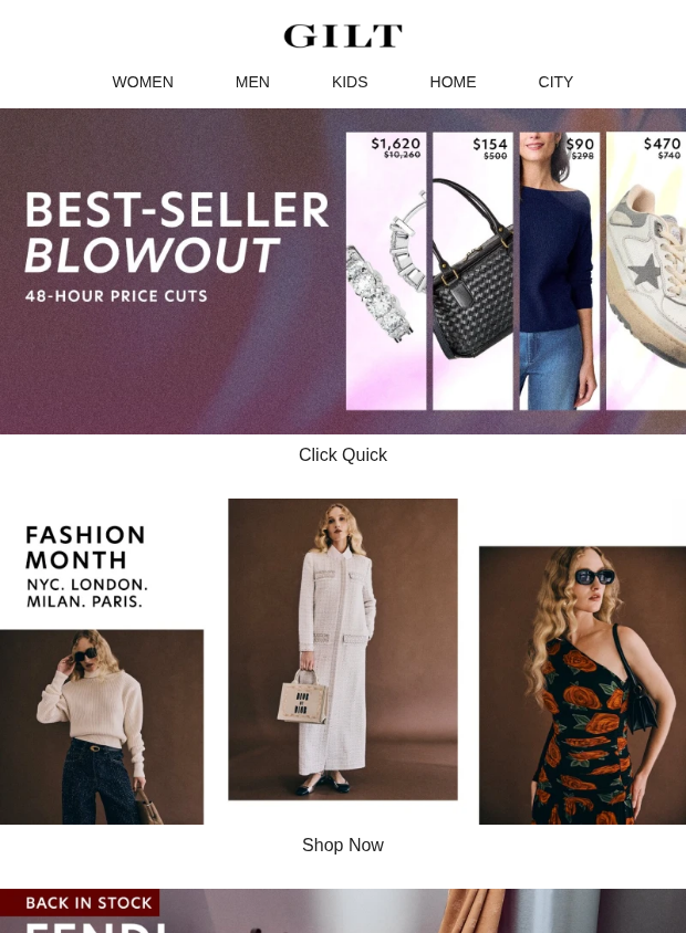 Preview of Best 💫 Seller 💫 BLOWOUT 💫 48 Hours by gilt.com