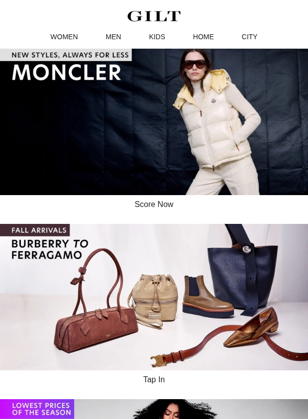Preview of Moncler: New Styles, Always for Less | Burberry to Ferragamo by gilt.com