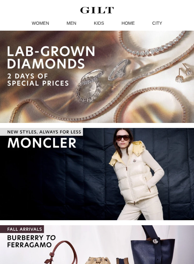 Preview of Lab-Grown Diamonds - 2 Days of Special Prices by gilt.com