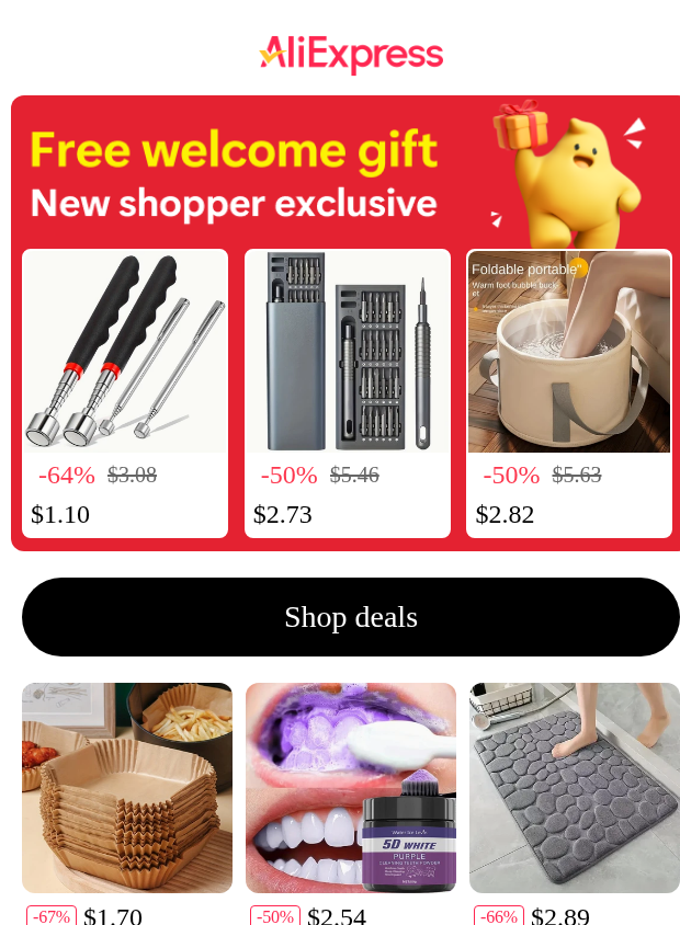 Preview of Free welcome gift by aliexpress.us