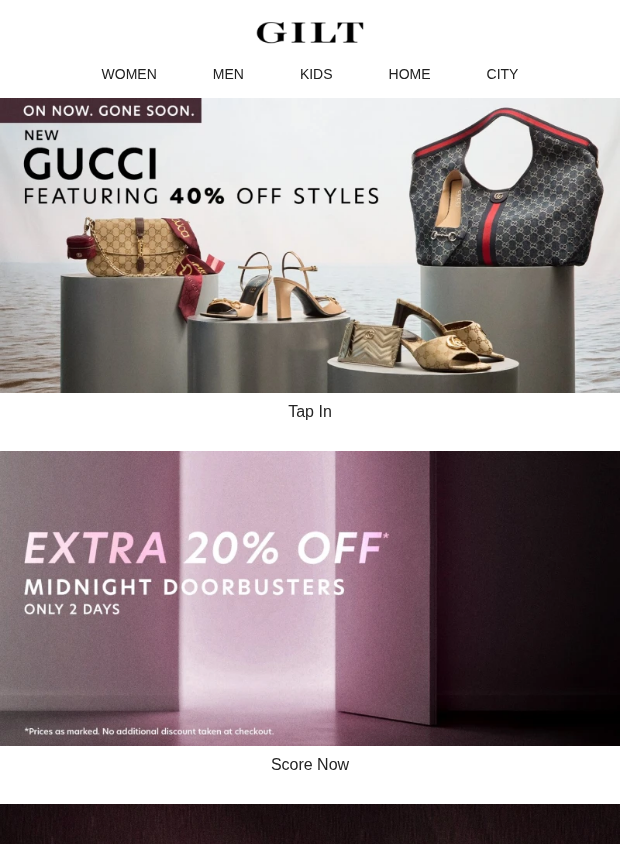 Preview of NEW Gucci w/ 40% Off Styles [On Now. Gone Soon.] by gilt.com