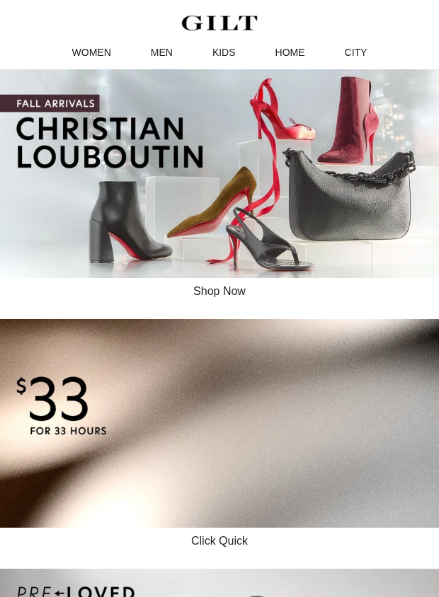 Preview of Christian Louboutin Fall Arrivals | $33 Finds: Limited Time by gilt.com
