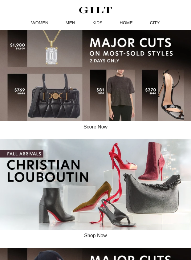 Preview of 2-Day ✂ MAJOR CUTS ✂ on MOST-SOLD Styles by gilt.com