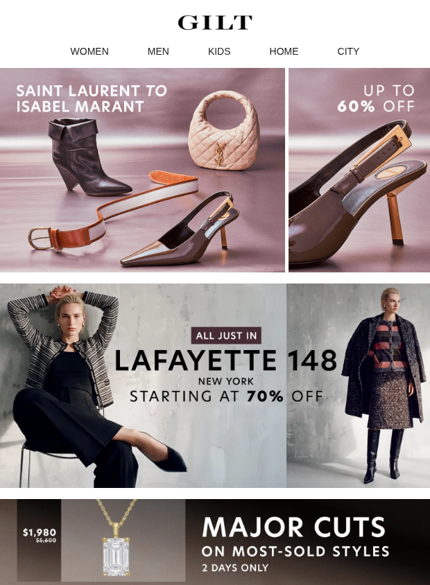 Preview of Up to 60% Off Saint Laurent to Isabel Marant by gilt.com