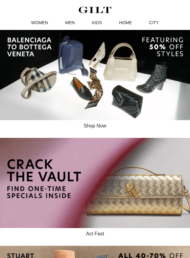 Preview of Balenciaga to Bottega Veneta w/ 50% Off Styles | Find One-Time Specials Inside by gilt.com