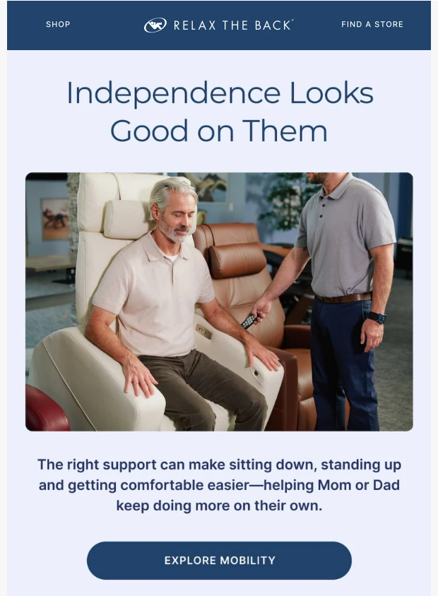 Preview of A little help. A lot more independence. by relaxtheback.com