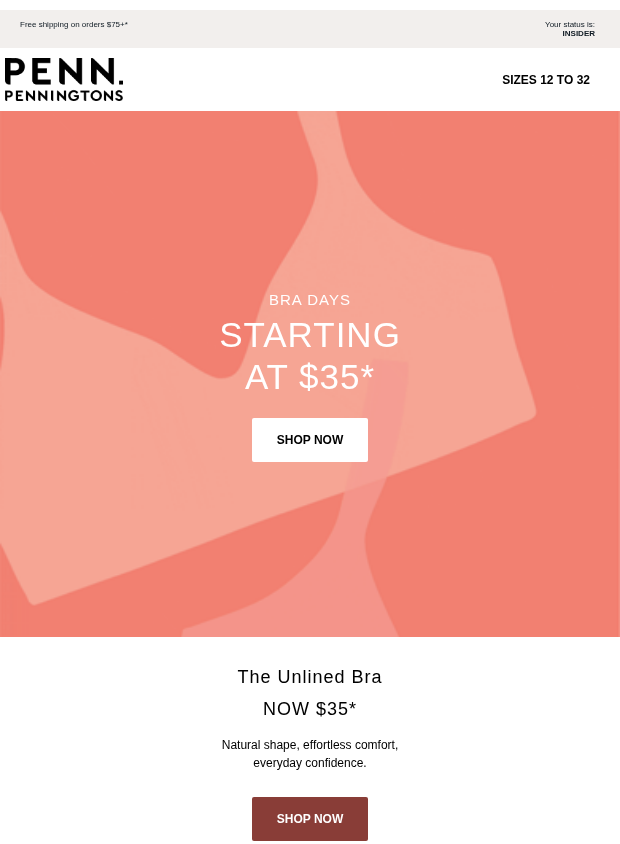 Preview of Our Best-Selling Bra Is On Sale! by penningtons.com