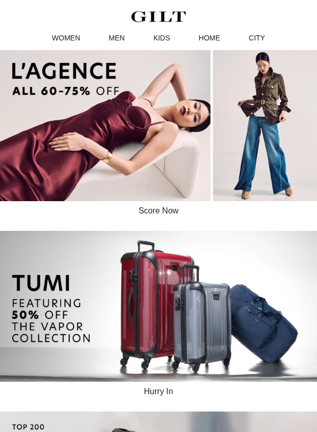 Preview of All 60 – 75% Off L’AGENCE | TUMI by gilt.com