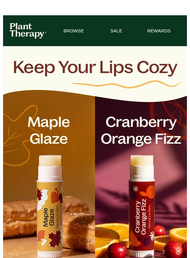 Preview of Which Fall Lip Balm Matches Your Mood? 🧡 by planttherapy.com