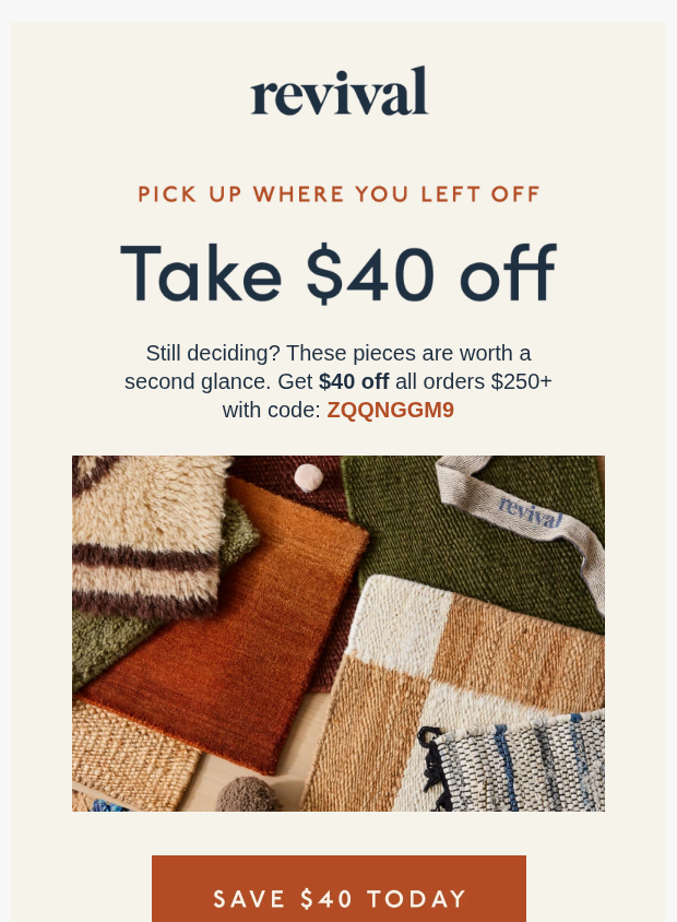 Preview of Still on the hunt for the perfect addition? by revivalrugs.com