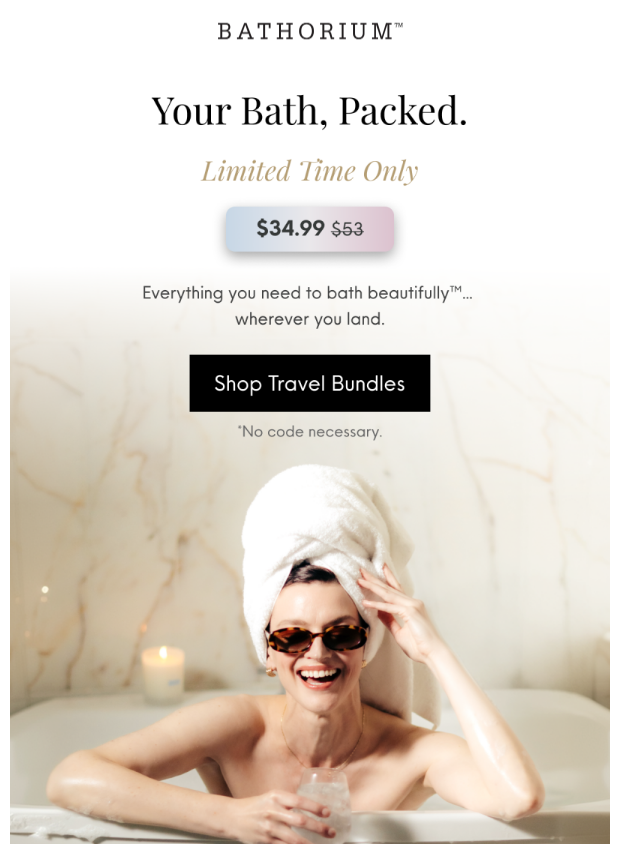 Preview of $53 Travel Bundles, Now $34.99 by bathorium.com