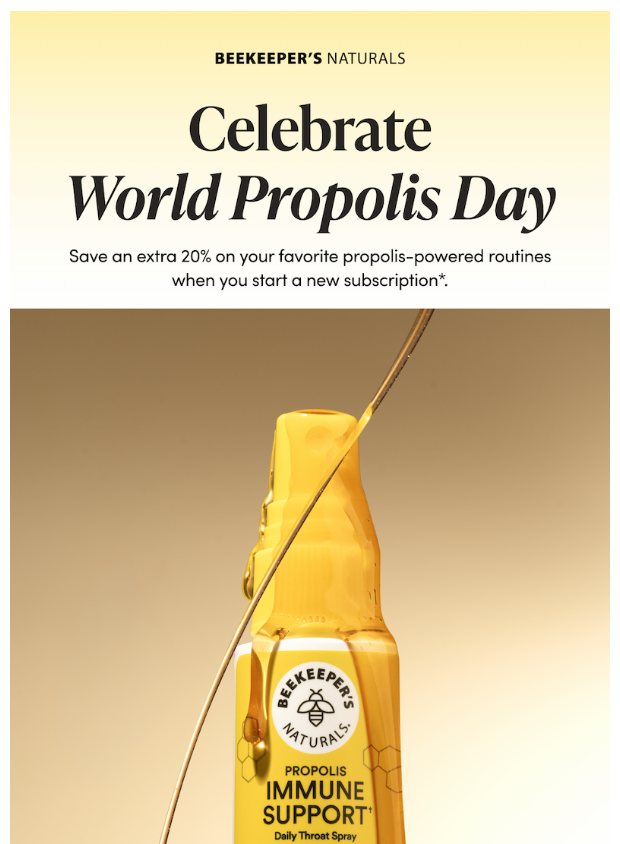 Preview of It’s World Propolis Day 🐝 by beekeepersnaturals.com