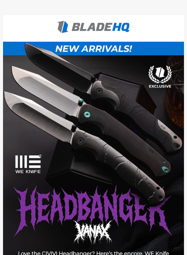 Preview of The WE Knife HEADBANGER is finally here! by bladehq.com