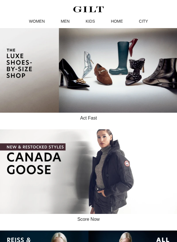 Preview of Luxe Shoes by Size | New & Restocked Canada Goose by gilt.com