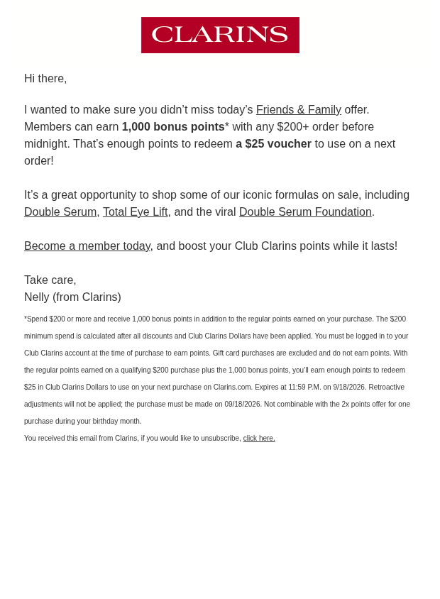 Preview of I didn’t want you to miss this by clarins.ca