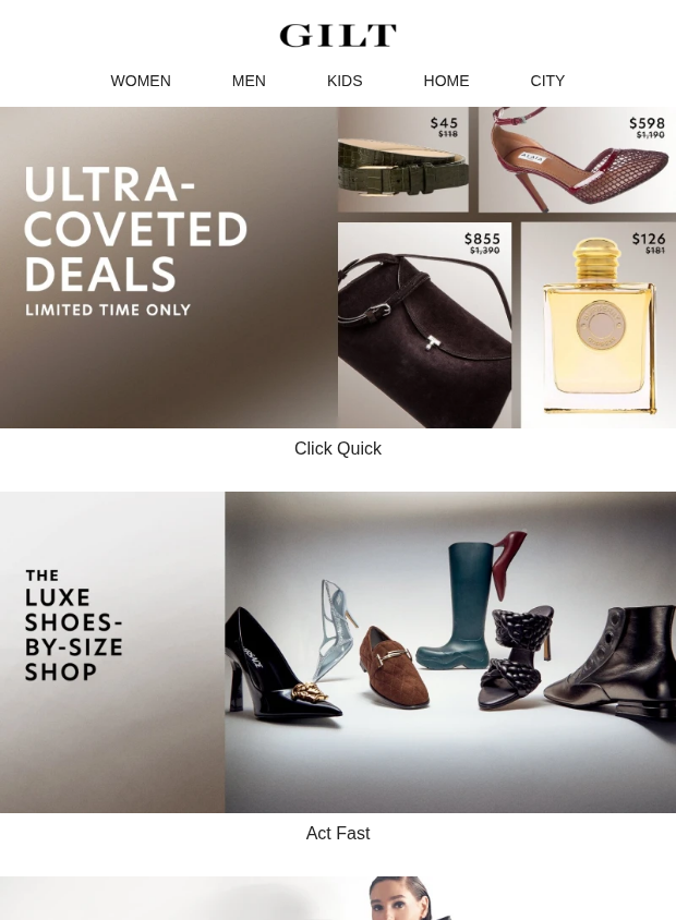 Preview of ULTRA-Coveted Deals ✦ Limited Time by gilt.com