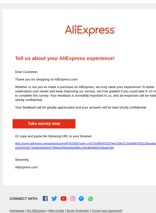 Preview of Tell us about your AliExpress experience! by aliexpress.us