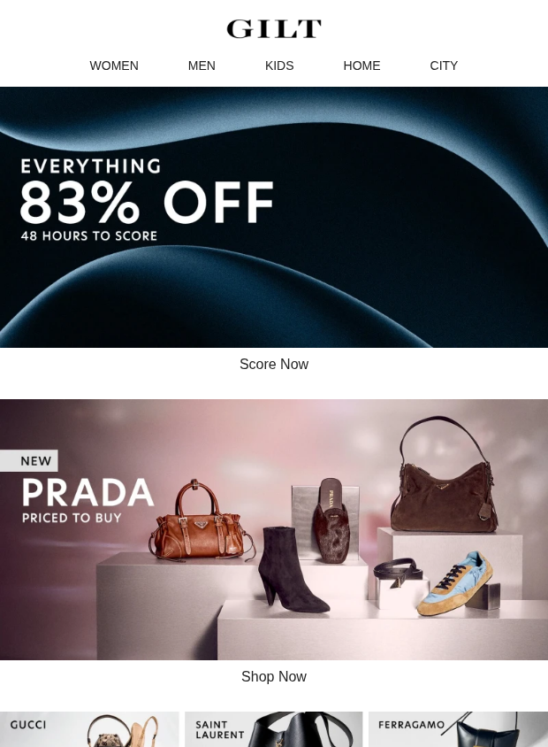 Preview of 83% Off ONLY for 48 Hours by gilt.com