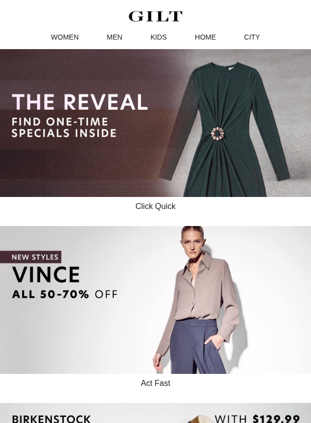 Preview of Find One-Time Specials Inside | New Vince by gilt.com