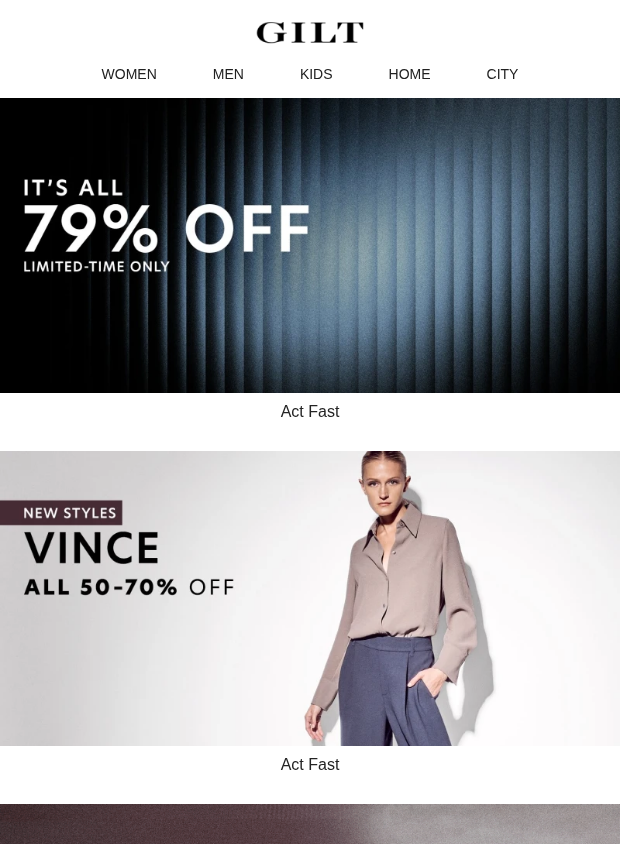 Preview of It’s ALL 79% Off Inside – Limited Time Only by gilt.com