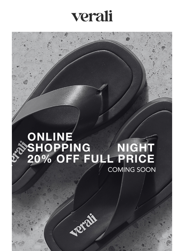 Preview of Tomorrow, 7am. Don't be late. by veralishoes.com.au