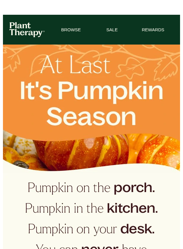 Preview of At Last, It's Pumpkin Season 🎃 by planttherapy.com